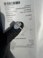 6.07 CT IGI Certified E VVS2 Lab Grown Oval Diamond Ring - Image 7