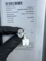 6.07 CT IGI Certified E VVS2 Lab Grown Oval Diamond Ring - Image 5