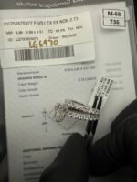 6.74 CTW E VS1 Radiant Cut Diamond Ring 💍 Solid 14K White Gold ✅ IGI Certified Lab Created CVD - Image 6