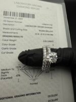 6.10 CTW E VVS2 Round Diamond Ring 💍 Solid 14K White Gold Gold ✅ IGI Certified Lab Created CVD 💎 - Image 6