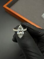 3.58 CTW E VS1 Marquise Diamond Ring 💍 Solid 14K White Gold ✨ IGI Certified Lab Diamond 💎 - Image 5