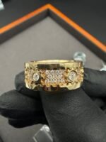 💍✨ Solid 14K Yellow Gold Spinning Diamond Ring – Approx. 2.5 CTW Lab Diamonds – Size 11 💎🔥