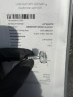 6.09 CT IGI Certified E VVS2 Oval Diamond Ring Solid 14K White Gold - Image 6