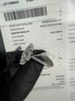 6.05 CT IGI Certified E VVS2 Marquise Diamond Ring Solid 14K White Gold - Image 6