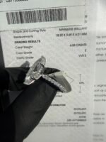 6.05 CT IGI Certified E VVS2 Marquise Diamond Ring Solid 14K White Gold - Image 7