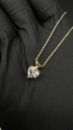 Diamond 14K Yellow Gold Pendant & Necklace 18” IGI Certified Lab Diamond