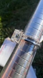 3.32 CTW Emerald Lab-Grown Diamond Ring Set in Solid 14K White Gold - Image 4