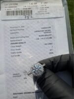 2.80 CTW Round Lab-Grown Diamond Ring in Solid 14K Yellow Gold - Image 5