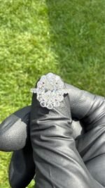3.69 CTW Oval Lab-Grown Diamond Ring in Solid 14K White Gold - Image 6