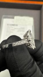 2.50 CTW Marquise Lab-Grown Diamond Ring in 14K White Gold - Image 8