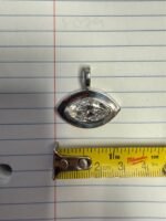 6.03 CT Marquise Lab-Grown Diamond Pendant in 925 Sterling Silver - Image 9