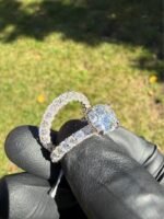 Lab report with diamond ring - 6.10 CTW E VVS2 Round Diamond Ring – Solid 14K White Gold, IGI Certified Lab Created CVD
